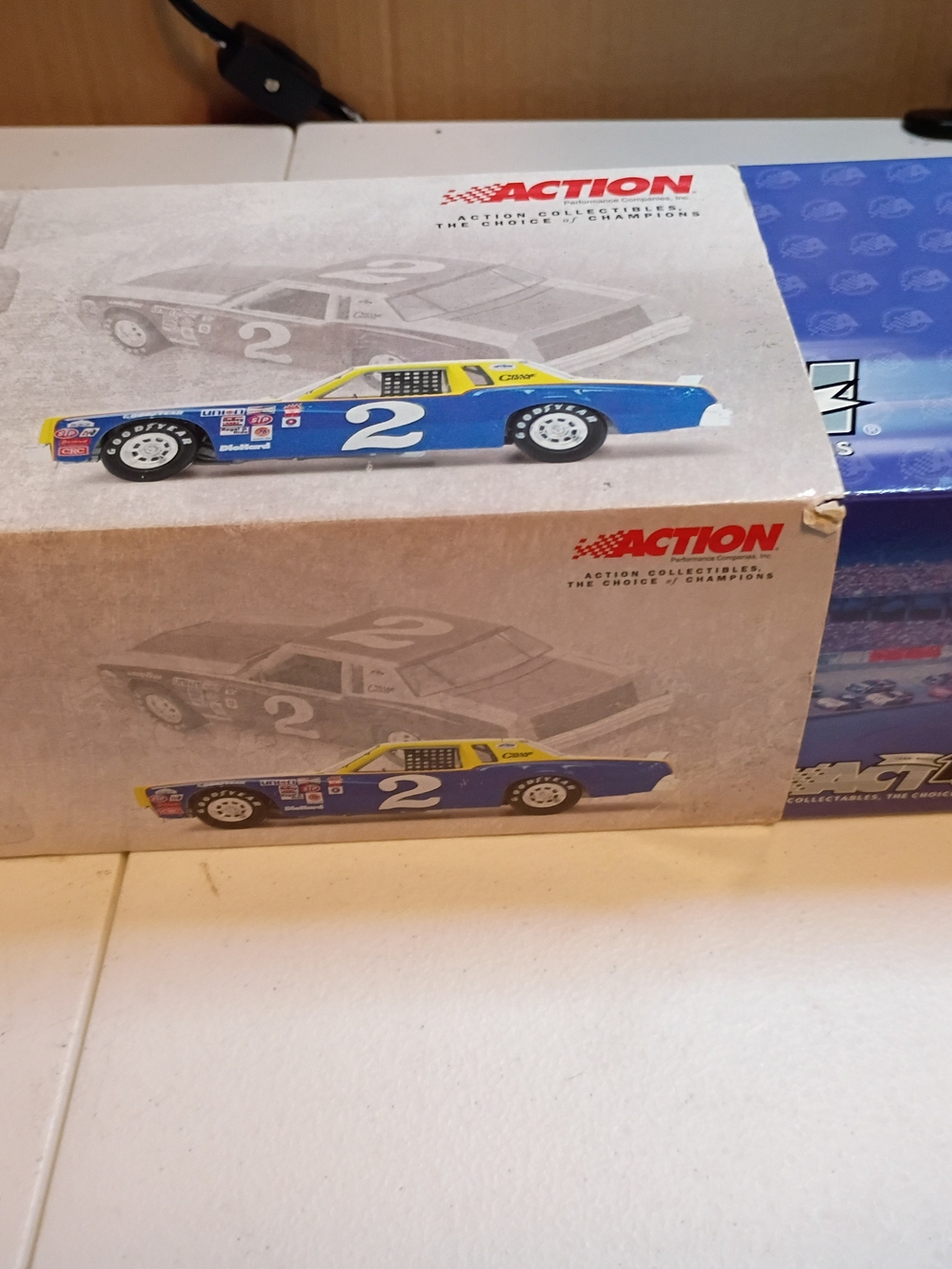 Limited Edition.1979 Monte Carlo Collectible Blue & Yellow Die-Cast Race Car